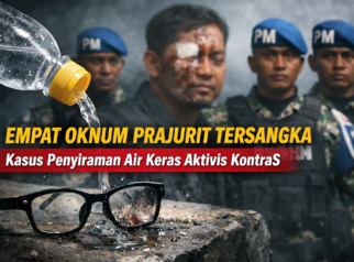 Empat oknum prajurit TNI jadi tersangka kasus penyiraman air keras terhadap aktivis KontraS Andrie Yunus